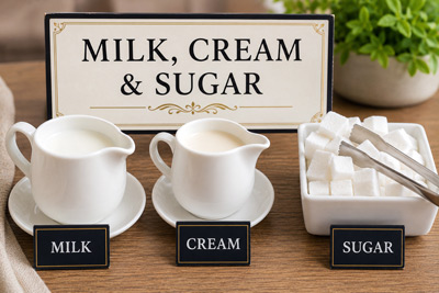 Milk, Cream & Sugar